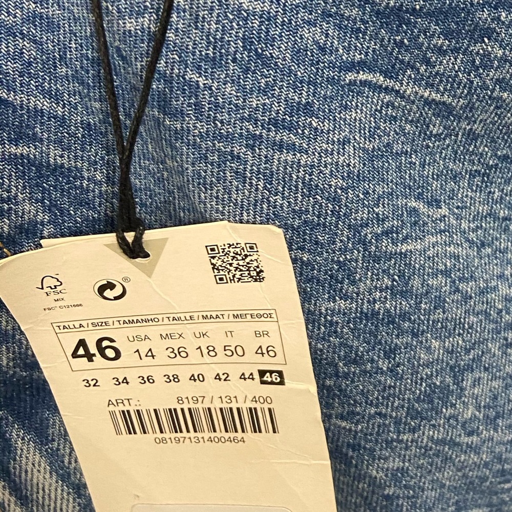 14 Zara Classic Mom Fit Jeans NWT - Picture 7 of 8